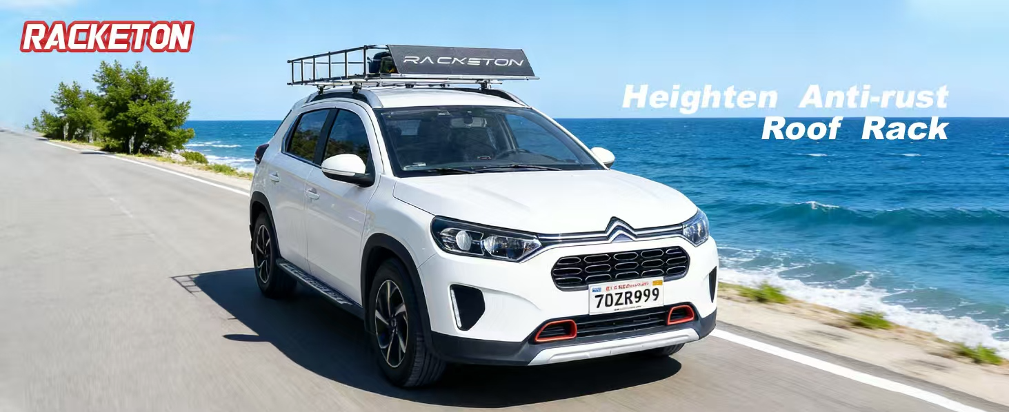 How to measure vehicle roof width and crossbar length for proper Racketon cargo rack fitment and installation guide.